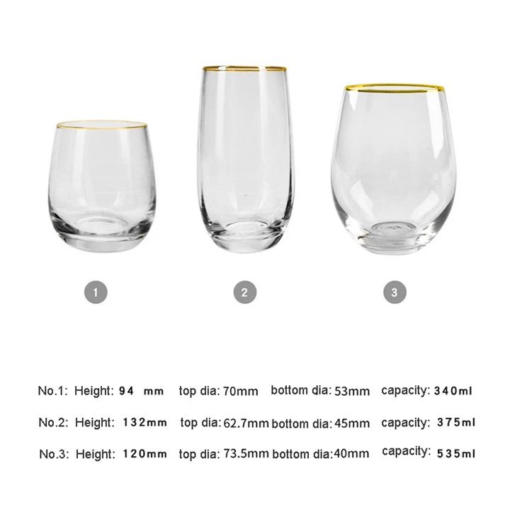 Gold Rimmed Glassware Set