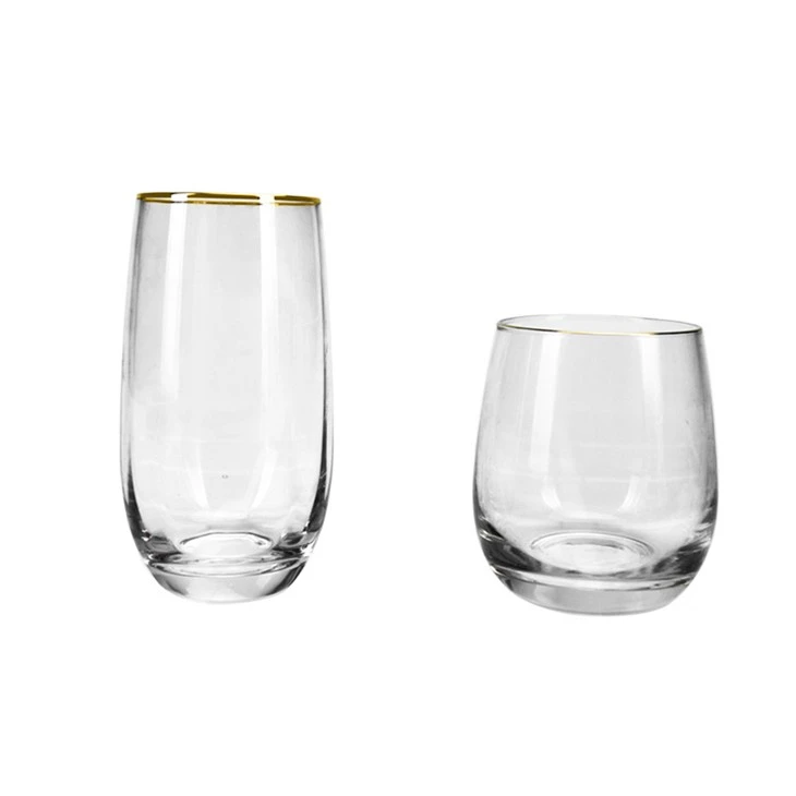 Gold Rimmed Glassware Set