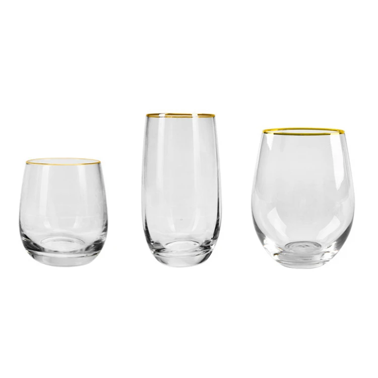 Lò  Rimmed  Glassware  Mete