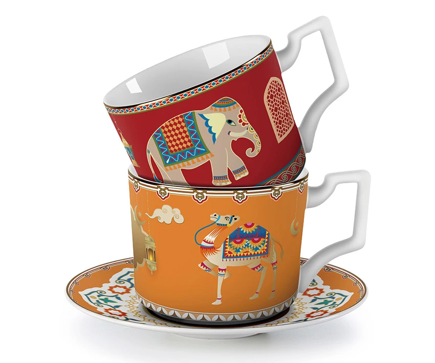 european porcelain tea cup saucer----1