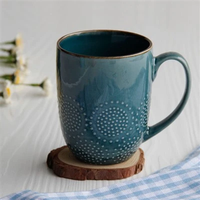 Blue seramik kafe tas